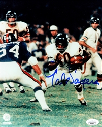 GALE SAYERS SIGNED 8X10 CHICAGO BEARS PHOTO #4 W/ HOF - JSA