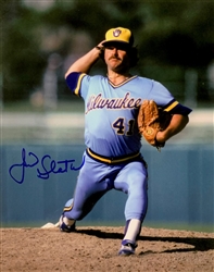 JIM SLATON SIGNED 8X10 BREWERS PHOTO #3