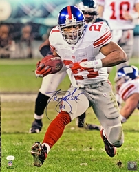 TIKI BARBER SIGNED 16X20 NY GIANTS PHOTO #2 - JSA