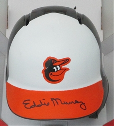 EDDIE MURRAY SIGNED RAWLINGS ORIOLES MINI HELMET - JSA