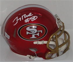 JERRY RICE SIGNED RIDDELL SF 49ERS FLASH SPEED MINI HELMET - FAN