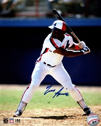 TIM RAINES SIGNED 8X10 EXPOS PHOTO #2