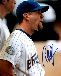 GEOFF JENKINS SIGNED 8X10 BREWERS PHOTO #3