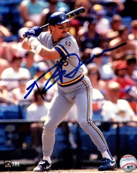 ROB DEER SIGNED 8X10 BREWERS PHOTO #7