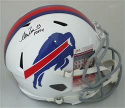 ANDRE REED SIGNED FULL SIZE BILLS REPLICA SPEED HELMET W/ HOF - JSA