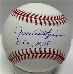 ROLLIE FINGERS SIGNED OFFICIAL MLB BASEBALL W/ CY/MVP - BREWERS - JSA