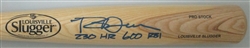 ROB DEER SIGNED LOUISVILLE SLUGGER BLONDE BAT W/ HR RBI - JSA