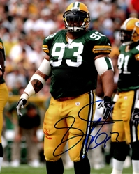 GILBERT BROWN SIGNED 8X10 PACKERS PHOTO #2