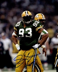 GILBERT BROWN SIGNED 8X10 PACKERS PHOTO #3