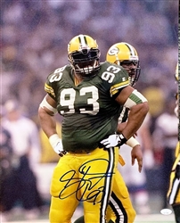 GILBERT BROWN SIGNED 16X20 PACKERS PHOTO #3 - JSA