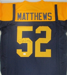 CLAY MATTHEWS SIGNED CUSTOM REPLICA PACKERS ACME JERSEY - JSA