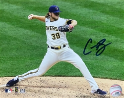 CORBIN BURNES SIGNED 8X10 BREWERS PHOTO #9