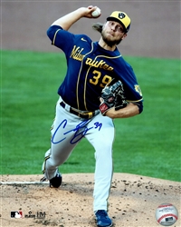 CORBIN BURNES SIGNED 8X10 BREWERS PHOTO #10