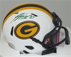 JORDY NELSON SIGNED PACKERS LUNAR MINI HELMET - JSA