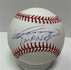 VLADIMIR GUERRERO SIGNED OFFICIAL MLB BASEBALL W/ IMPALER -  JSA