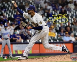 DEVIN WILLIAMS SIGNED 8X10 BREWERS PHOTO #8