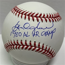 BEN OGLIVIE SIGNED OFFICIAL MLB BASEBALL W/ '80 HR CHAMP  - JSA