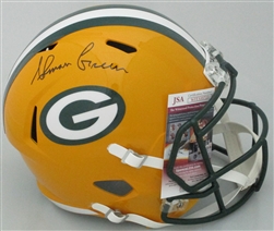 AHMAN GREEN SIGNED FULL SIZE PACKERS REPLICA SPEED HELMET - JSA