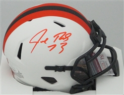 JOE THOMAS SIGNED RIDDELL BROWNS LUNAR SPEED MINI HELMET - JSA