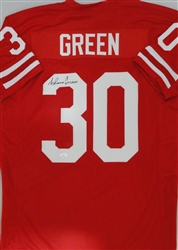 AHMAN GREEN SIGNED CUSTOM REPLICA NEBRASKA CORNHUSKERS JERSEY - JSA