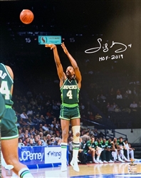 SIDNEY MONCRIEF SIGNED BUCKS 16X20 PHOTO #10 W/ HOF - JSA