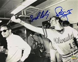 ROBIN YOUNT & BUD SELIG DUAL SIGNED 8X10 BREWERS PHOTO