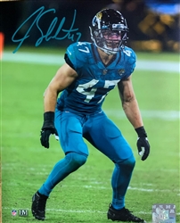 JOE SCHOBERT SIGNED JAGUARS 8X10 PHOTO #1