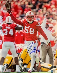 JOE SCHOBERT SIGNED WI BADGERS 16X20 PHOTO #3 - JSA