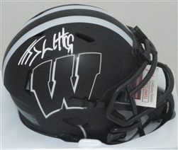 JJ WATT SIGNED WI BADGERS ECLIPSE SPEED MINI HELMET - JSA