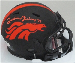 QUINN MEINERZ SIGNED BRONCOS ECLIPSE SPEED MINI HELMET - JSA