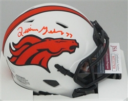 QUINN MEINERZ SIGNED BRONCOS LUNAR SPEED MINI HELMET - JSA