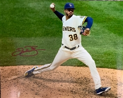 DEVIN WILLIAMS SIGNED 8X10 BREWERS PHOTO #11