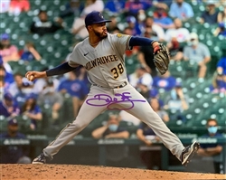 DEVIN WILLIAMS SIGNED 8X10 BREWERS PHOTO #12