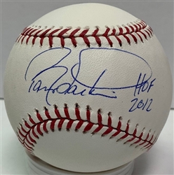 BARRY LARKIN SIGNED OFFICIAL MLB BASEBALL W/ HOF 2012 - REDS - JSA