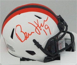 BERNIE KOSAR SIGNED BROWNS LUNAR SPEED MINI HELMET - JSA