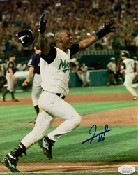 EDGAR RENTERIA SIGNED MARLINS 8X10 PHOTO #1 - JSA