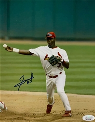 EDGAR RENTERIA SIGNED CARDINALS 8X10 PHOTO #1 - JSA