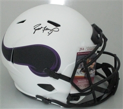 BRETT FAVRE SIGNED FULL SIZE VIKINGS LUNAR REPLICA SPEED HELMET - JSA