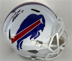 JOSH ALLEN SIGNED FULL SIZE BUFFALO BILLS REPLICA SPEED HELMET - FAN