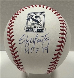 EDGAR MARTINEZ SIGNED OFFICIAL MLB HOF INDUCTION LOGO BASEBALL W/ HOF - JSA