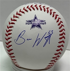 BRANDON WOODRUFF SIGNED OFFICIAL 2021 ALL STAR LOGO BASEBALL - JSA