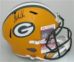 STERLING SHARPE SIGNED FULL SIZE REPLICA SPEED PACKERS HELMET - JSA