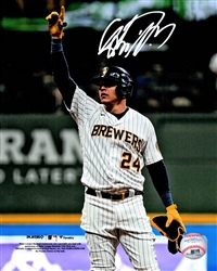 AVISAIL GARCIA SIGNED 8X10 BREWERS PHOTO #1