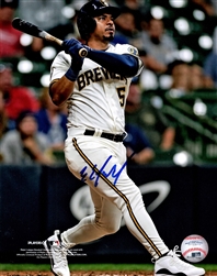 EDUARDO ESCOBAR SIGNED 8X10 BREWERS PHOTO #2