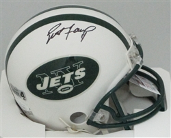 BRETT FAVRE SIGNED NY JETS MINI HELMET - JSA