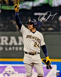 AVISAIL GARCIA SIGNED BREWERS 16X20 PHOTO #1 - JSA