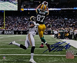 JORDY NELSON SIGNED 8X10 PACKERS PHOTO #15