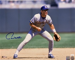 PAUL MOLITOR SIGNED 16X20 BREWERS PHOTO #12 - JSA