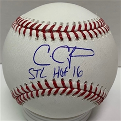 CHRIS CARPENTER SIGNED OFFICIAL MLB BASEBALL W/ STL HOF 16  - CARDINALS - JSA