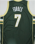 BRYN FORBES SIGNED CUSTOM REPLICA BUCKS GREEN JERSEY W/ NBA CHAMPS - JSA